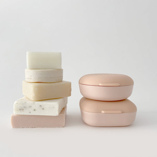 Round Travel Soap Box - Blush