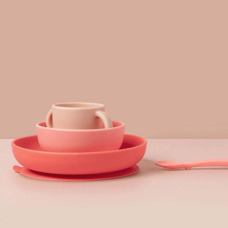 Silicone Baby Meal Set - Coral