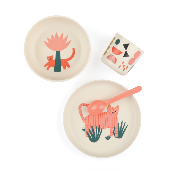 Illustrated Bamboo Kid Set - Tiger