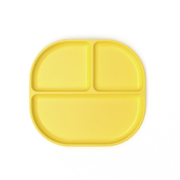 Divided Plate with rim - Lemon
