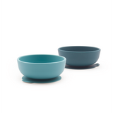 Silicone Suction Bowl Set - Blue Abyss / Lagoon